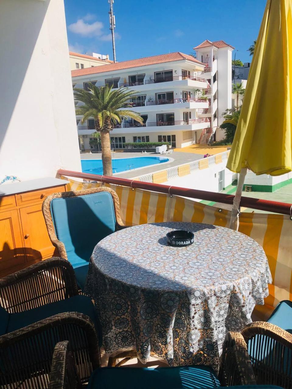First Line Beach Apartment With Ocean View La Arena Puerto de Santiago  Exterior photo